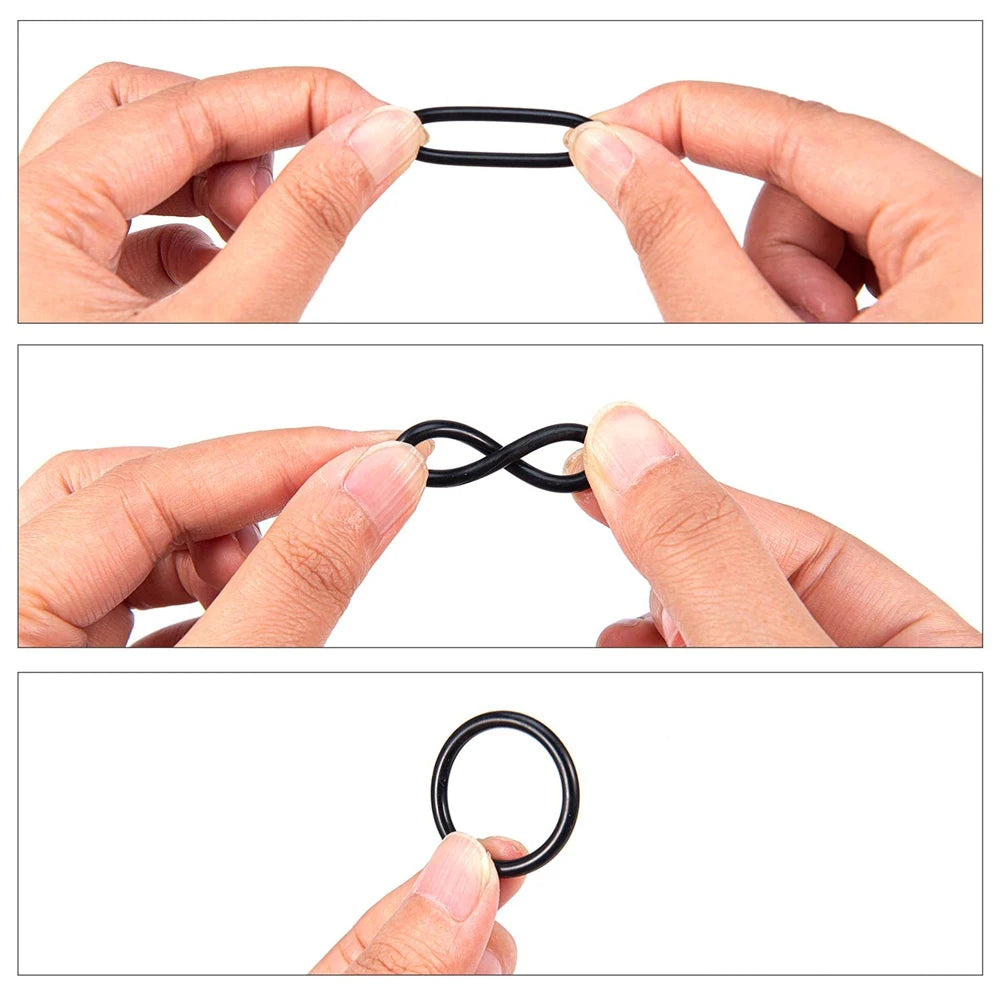 419/225pc O-Ring Assortment Set - 32 Sizes Nitrile Rubber for Plumbing & Auto