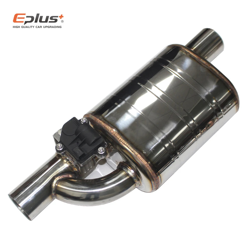 EPLUS Electric Exhaust Valve Control Kit - Adjustable Angle, Universal Stainless Steel (51/63/70/76mm)