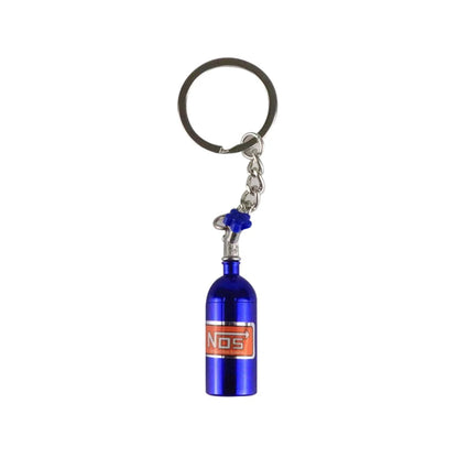 Creative Mini Nos Nitrogen Bottle Keychain Metal Detachable Car Key Holder Handbag Pendents For Men Fashion Key Accessories Gift