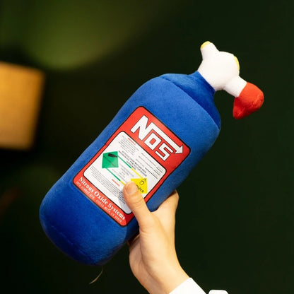 11 inch NOS BOTTLE Plush Toy Stuffed Pillow Soft Realistic Huggable Doll BabyAppease Kawaii Room Decoration Gifts Scientists Chemist Cosplay Nerd Science Toys Funny Gag Gift Unique Cute Pillow