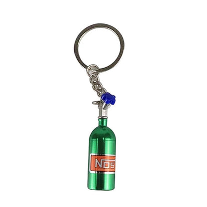 Creative Mini Nos Nitrogen Bottle Keychain Metal Detachable Car Key Holder Handbag Pendents For Men Fashion Key Accessories Gift