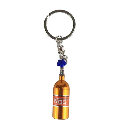 Creative Mini Nos Nitrogen Bottle Keychain Metal Detachable Car Key Holder Handbag Pendents For Men Fashion Key Accessories Gift