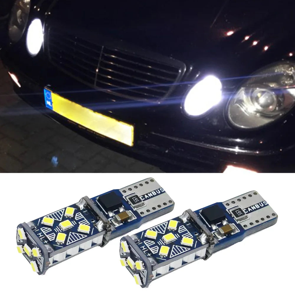 2Pcs Canbus Parking Light  For Mercedes Benz W202 W220 W124 W211 W222 X204 W164 W204 W203 W210  T10 194 168 W5W LED Bulb